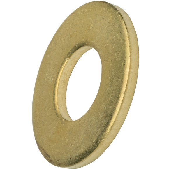 #4 Solid Brass Flat Washers Commercial Standard Grade 360 Qty 100 Washers Fastenere 