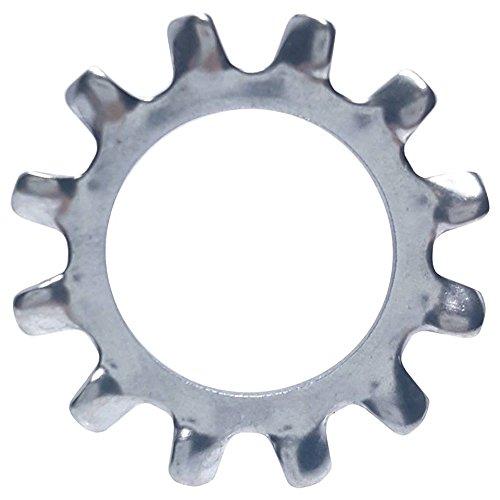 #8 External Tooth Lock Washers Stainless Steel 410 Plain Finish Quantity 100 Washers Fastenere 