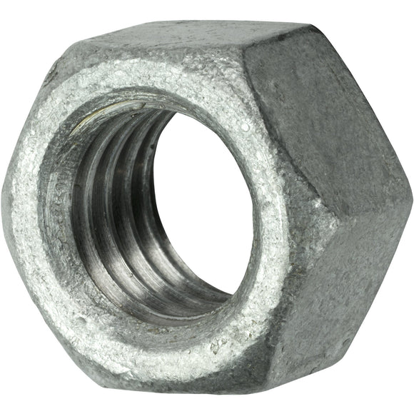 1-8 Finished Hex Nuts Galvanized Steel Qty 5 Nuts Fastenere 