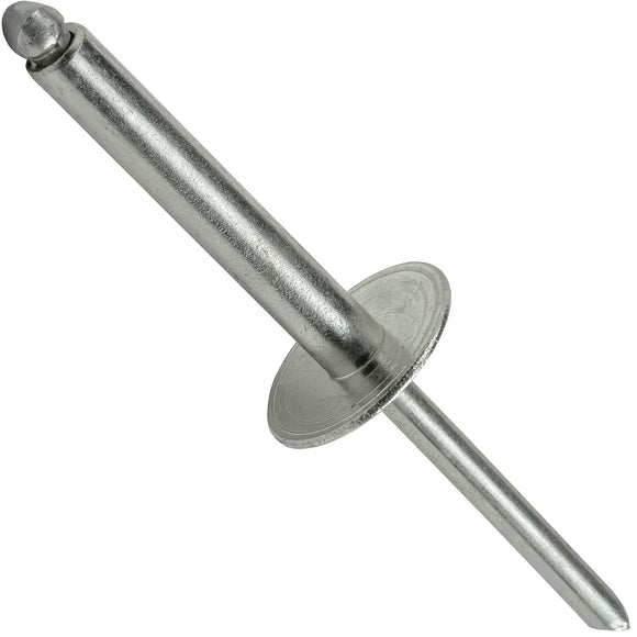 Large Flange Pop Rivets Stainless Steel 3/16