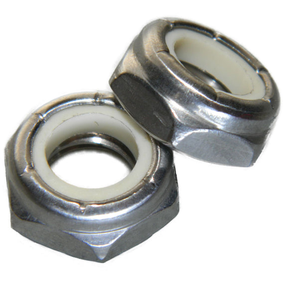 1/2-13 Thin Nylon Insert Jam Lock Nuts Stainless Steel 18-8 Qty 25 Nuts Fastenere 